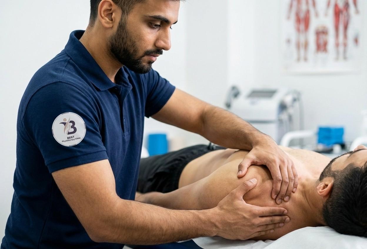 Expert manual therapy treatment for shoulder pain relief in South Bopal clinic