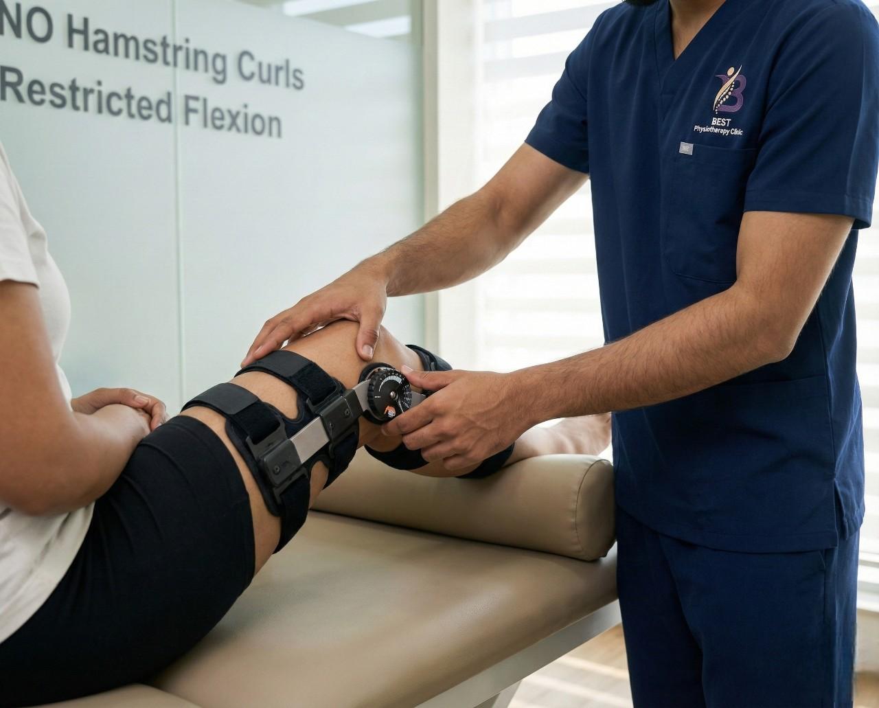 Assessment of weight bearing and functional mechanics by a physiotherapist during PCL Reconstruction rehabilitation