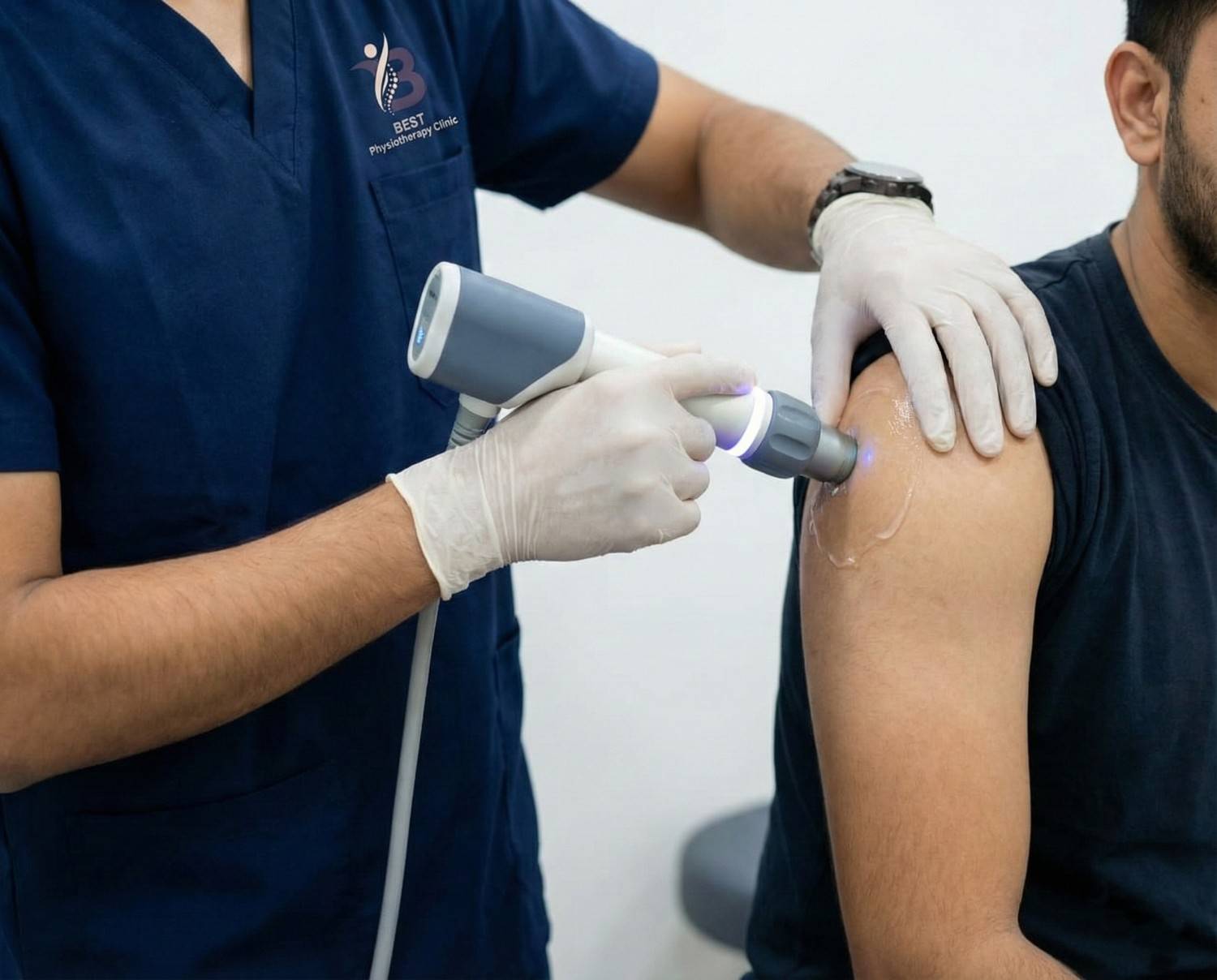 Rotator Cuff patient practicing scapular stabilization exercises to improve shoulder posture and overall function