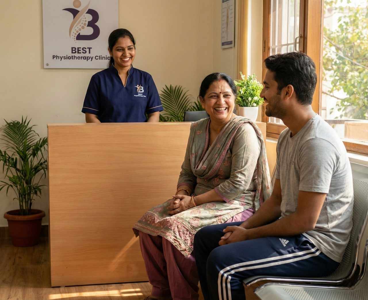 Supportive patient community environment at Best physiotherapy clinic Bopal.