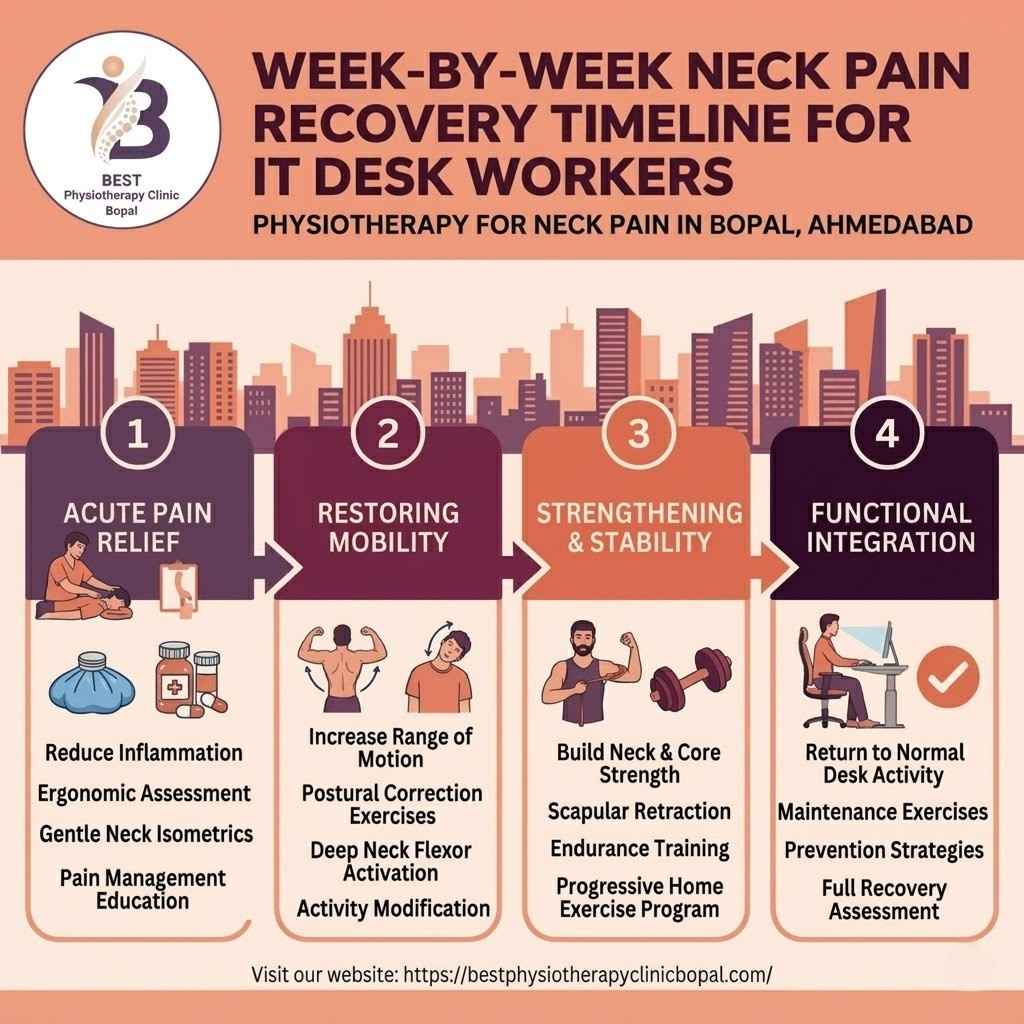 6-week neck pain recovery timeline for desk workers – physiotherapy for neck pain